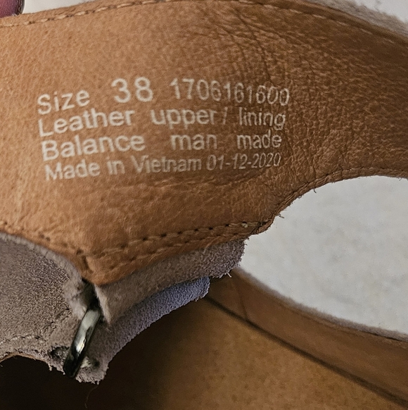 Dansko Leather Taylin Sandal Comfort Footbed Gray Taupe Burnished Suede Wmn’s 7 - Picture 7 of 8